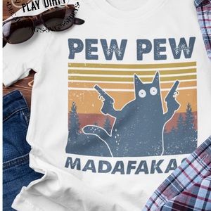 Pew Pew graphic tee
